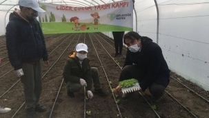 Değirmenköylü Öğrenciler Fide Dikimini Öğrendi