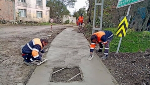 İBB'den Kadıköy Mahallesi'nde Kaldırım Çalışması