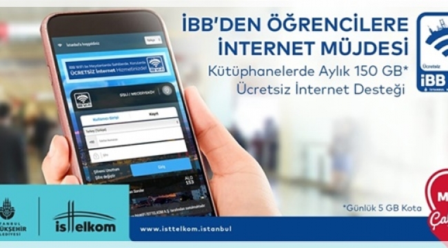 İBB Öğrencilere İnternet Desteğini Aylık 150 GB'ye Çıkartıyor