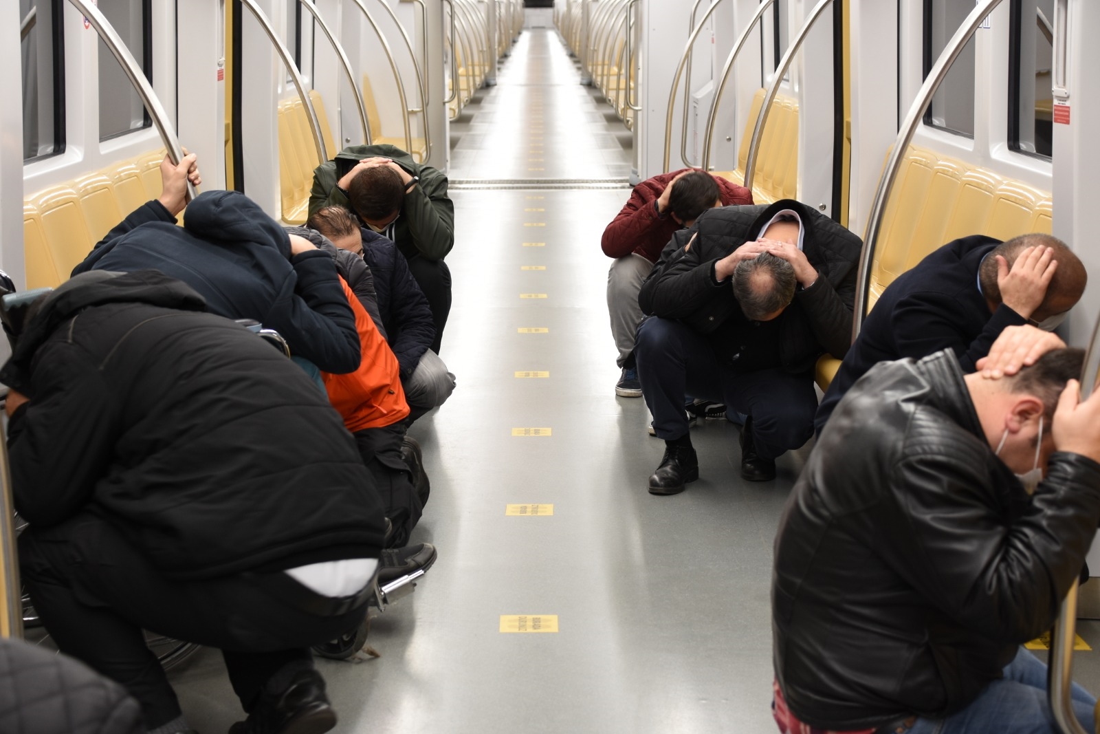 İstanbul Metrosu'nda Deprem Tatbikatı