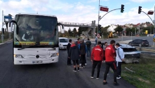 Kızılcabölükspor'a Silivri'de Kaza Şoku