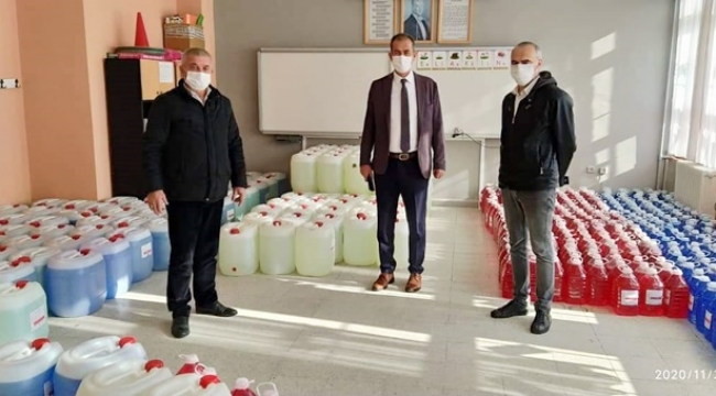  Silivri'deki Okullara Milli Eğitim Bakanlığı'ndan Temizlik Malzemesi Desteği