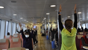 Vapurda Spor Başladı