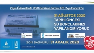 İSKİ su borçlarını yapılandırıyor