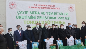 Silivri'de 45 çiftçiye toplamda 7100 kg yem bitkisi tohumu dağıtılacak