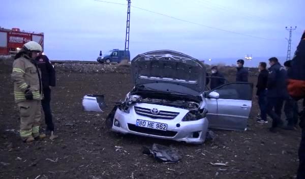 Silivri'de takla atan otomobilin sürücüsü yaralandı