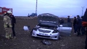 Silivri'de takla atan otomobilin sürücüsü yaralandı
