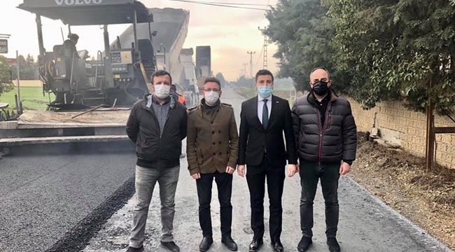 CHP, Silivri-Gazitepe yolundaki asfalt çalışmasını inceledi