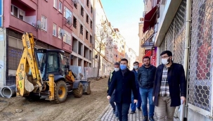 İBB Zahit Kaynar Sokak'ın içme suyu hatlarını yeniledi