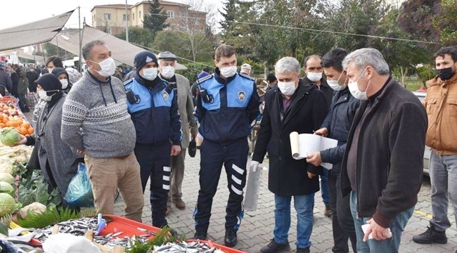 Yeni Mahalle'deki Perşembe Pazarı Balıkçıları Denetlendi