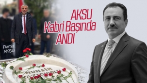 Aksu, Muhsin Yazıcıoğlu'nu mezarı başında andı