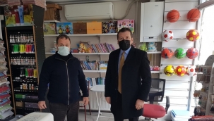 Balcıoğlu, Alibey Mahallesi'nde esnaf ziyareti yaptı