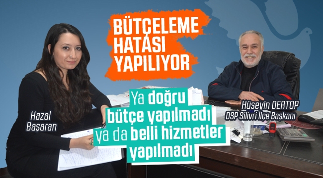 Dertop: "Bütçeye Artı Verdiriyorum Diye Övünülmesi Doğru Değil"