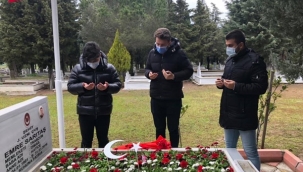 Şehidimiz Emre Sarıtaş, ölüm yıldönümünde kabri başında anıldı