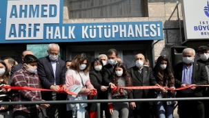İmamoğlu, Ahmed Arif Halk Kütüphanesi'ni açtı