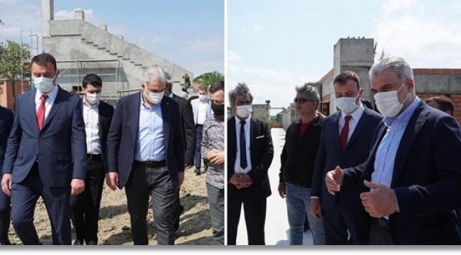 AK Parti İl Başkanı, hükümetin hayata geçirdiği Değirmenköy Stadı'nı inceledi