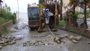 İBB, Gümüşyaka Sahilindeki Yılların Altyapı Sorununu Çözüyor