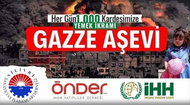 Silivri SİAD'tan Gazze Aşevi'ne 30 Bin TL'lik Bağış