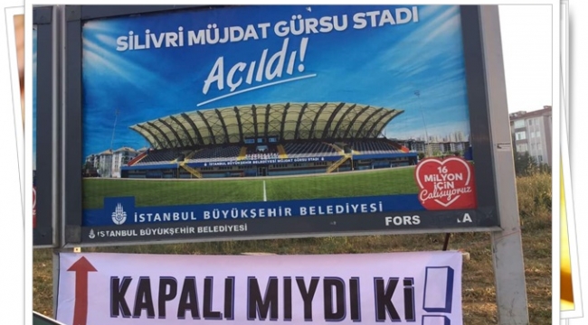 Açıldı afişlerine pankartlı cevap! Kapalı mıydı ki?