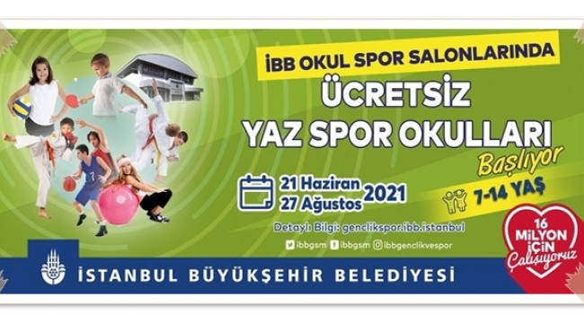 İBB'nin Ücretsiz Yaz Spor Okulları Başlıyor