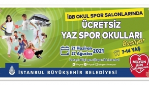 İBB'nin Ücretsiz Yaz Spor Okulları Başlıyor