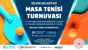 Masa Tenisi Tutkunları Silivri'de Buluşuyor