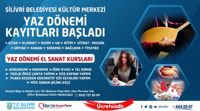 Silivri Belediyesinin Yaz Dönemi Kurs Kayıtları Başladı