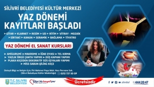 Silivri Belediyesinin Yaz Dönemi Kurs Kayıtları Başladı