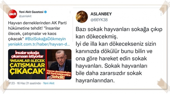 Yeni Akit merkezi Silivri'de bulunan HAYKURDER'i hedef aldı!