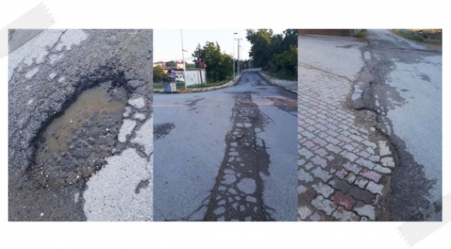 Büyükçavuşlu Caddesi ve Milli Mücadele Caddesi'nin hali perişan