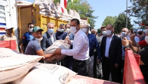 Silivri Belediyesinden 1500 Çiftçiye Tohumluk Arpa Desteği