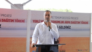 Çayırdere'de Ses Getiren Tohumluk Arpa Dağıtımı