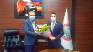 Esen ve ekibinden Kaymakam Partal'a veda ziyareti