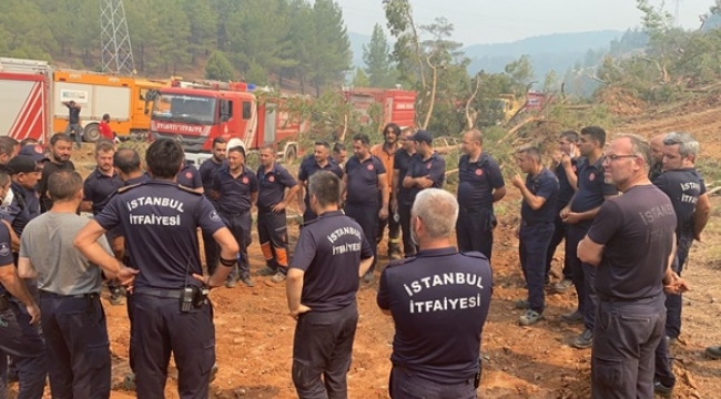İBB Ekipleri 12 Gündür Orman Yangını Mücadelesinde