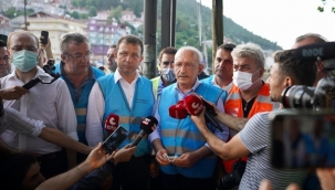 İmamoğlu, Sel Bölgesini Ziyaret Eden Kılıçdaroğlu'na Eşlik Etti