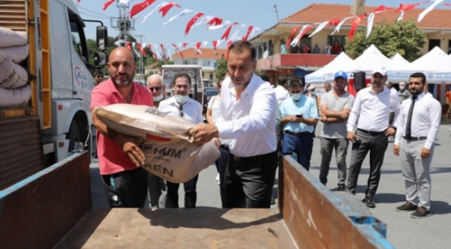 Sayalar'da Tohumluk Arpa Coşkusu Yaşandı