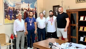 Çalışkan ve Akıncı, Büyükortada Birinci Olan Karabulut'u Ağırladı