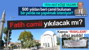 "Silivri Fatih Camiini Elbirliği İle Yıkıyorlar!"