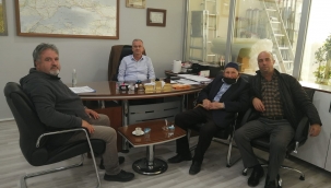 Barlas, Çayırdere Muhtarını İş Yerinde Misafir Etti