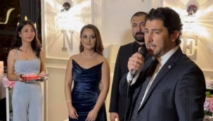 Çiftin nişan yüzüklerini Av. Emrah Maşalacı taktı