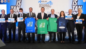 N Kolay 43. İstanbul Maratonu 'Uçan Tişörtlerle' Tanıtıldı