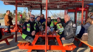 Lüleburgaz Motosiklet Kulübü Üyeleri Silivri'de Mola Verdi