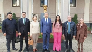Silivri'nin yerel basın mensupları Kaymakam Partal'ı Bursa'da ziyaret etti