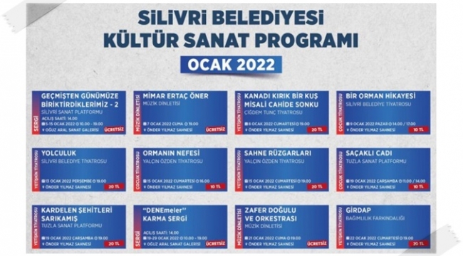 Ocak Ayı Kültür Ve Sanat Programı Belli Oldu