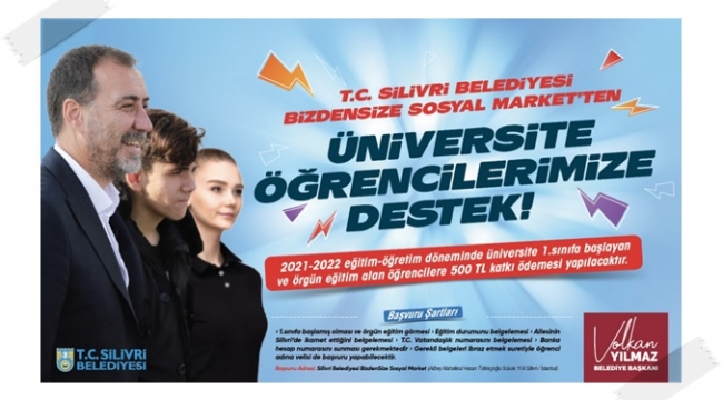 Silivri Belediyesinden Üniversite Öğrencilerine 500 TL!