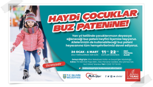 Silivri Belediyesinden Çocuklar İçin Buz Pateni Etkinliği