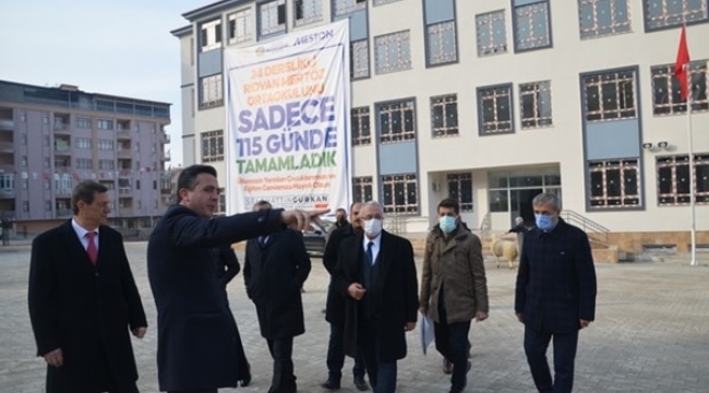 Silivri SİAD üyesi Rıdvan Mertöz'ün yaptırdığı okul tamamlandı