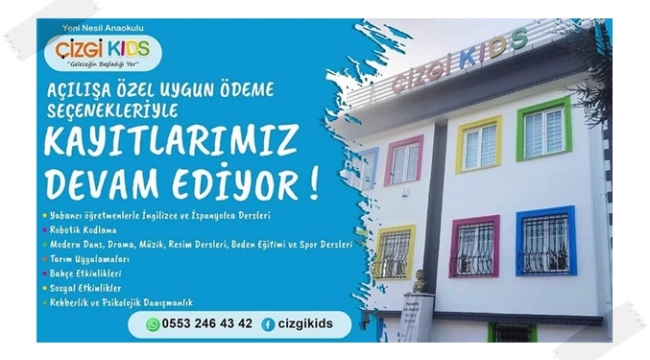 ÇİZGİ ailesinin Silivri'de 5. eğitim kurumu ÇİZGİ KİDS oldu