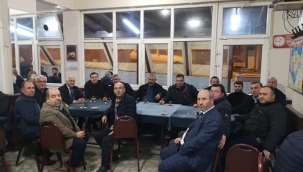 Akıncı, şoför esnaflarıyla kahvehanelerde bir araya geldi