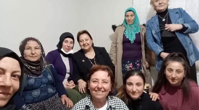 CHP Kadın Kolları, Mimarsinan Mahallesi'nde gönüllere misafir oldu
